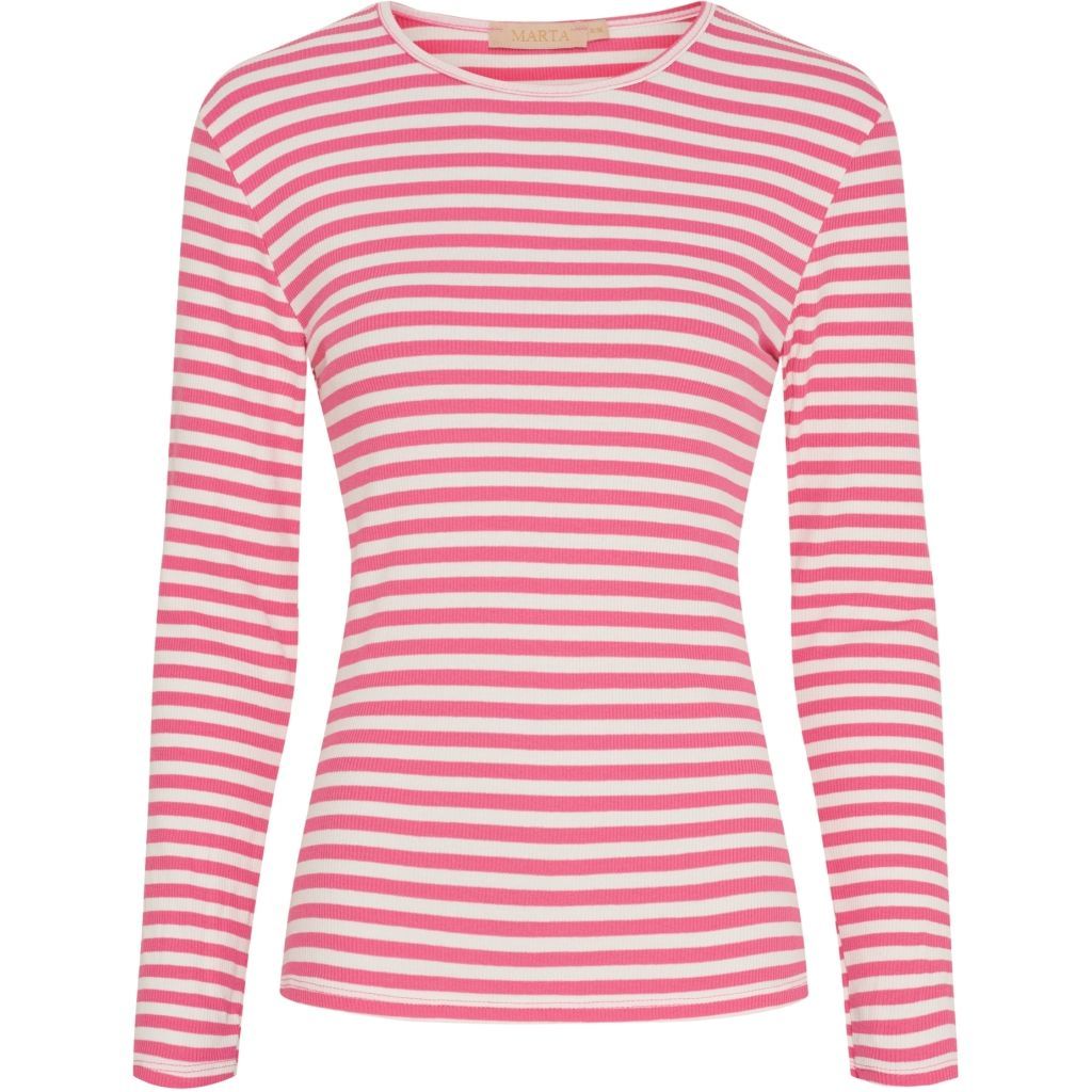 49066pink  stripe Ripp Basicshirt MARTA DU CHATEAU