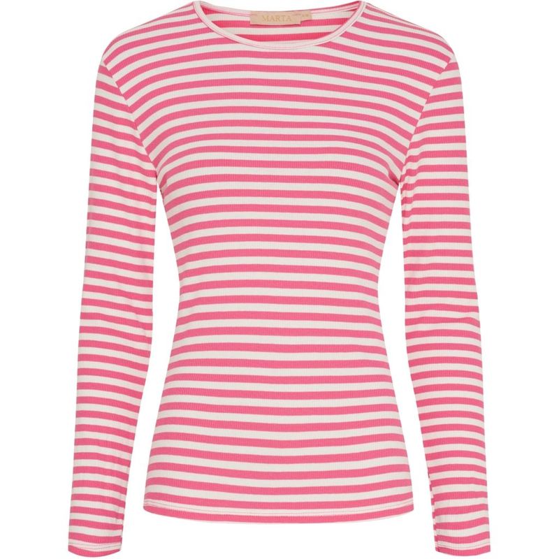 49066pink  stripe Ripp Basicshirt MARTA DU CHATEAU