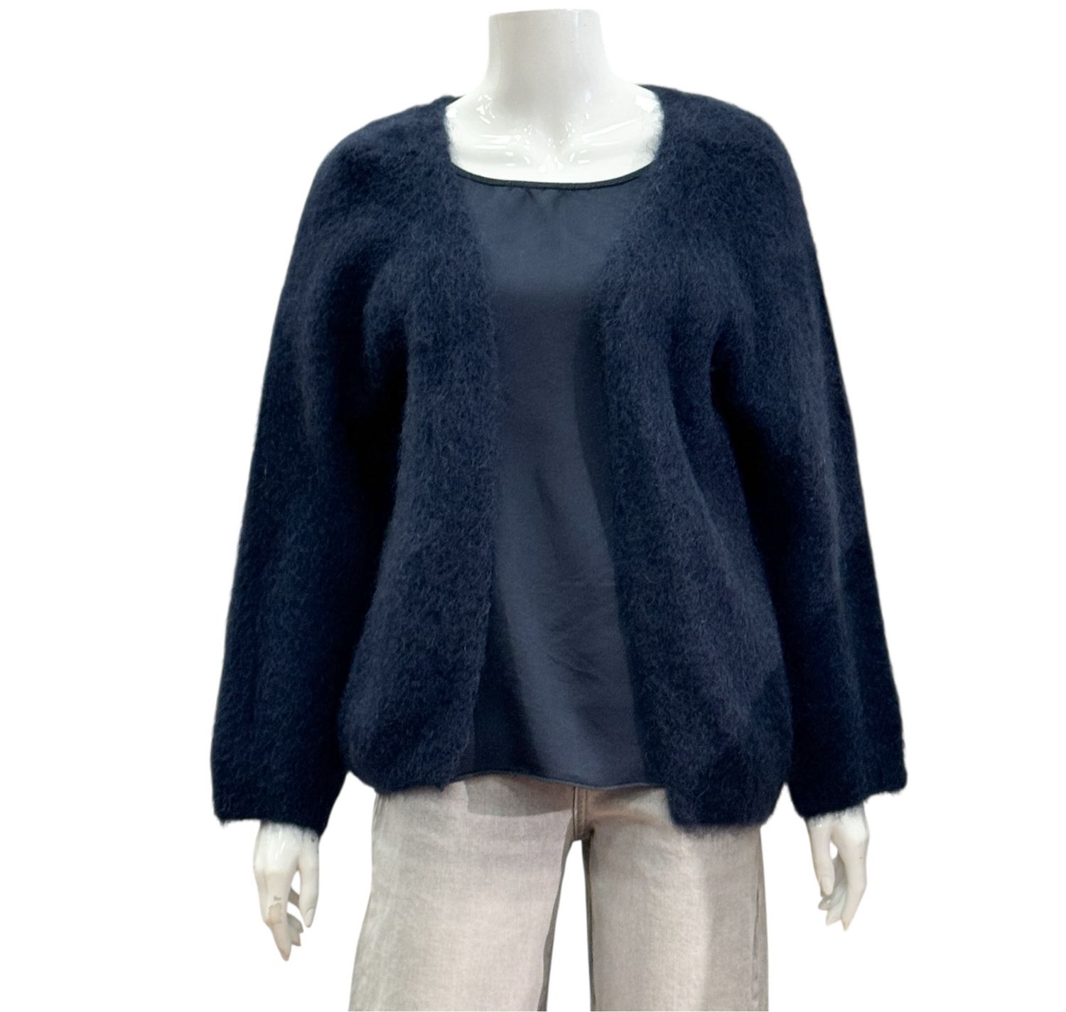 1016 Mohair Cardigan navy BODY TOUCH 1016 Mohair Cardigan navy BODY TOUCH