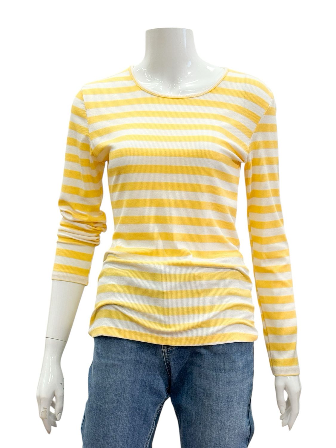 7702 gelb stripe Ripp Basicshirt MARTA DU CHATEAU 7702 gelb stripe Ripp Basicshirt MARTA DU CHATEAU