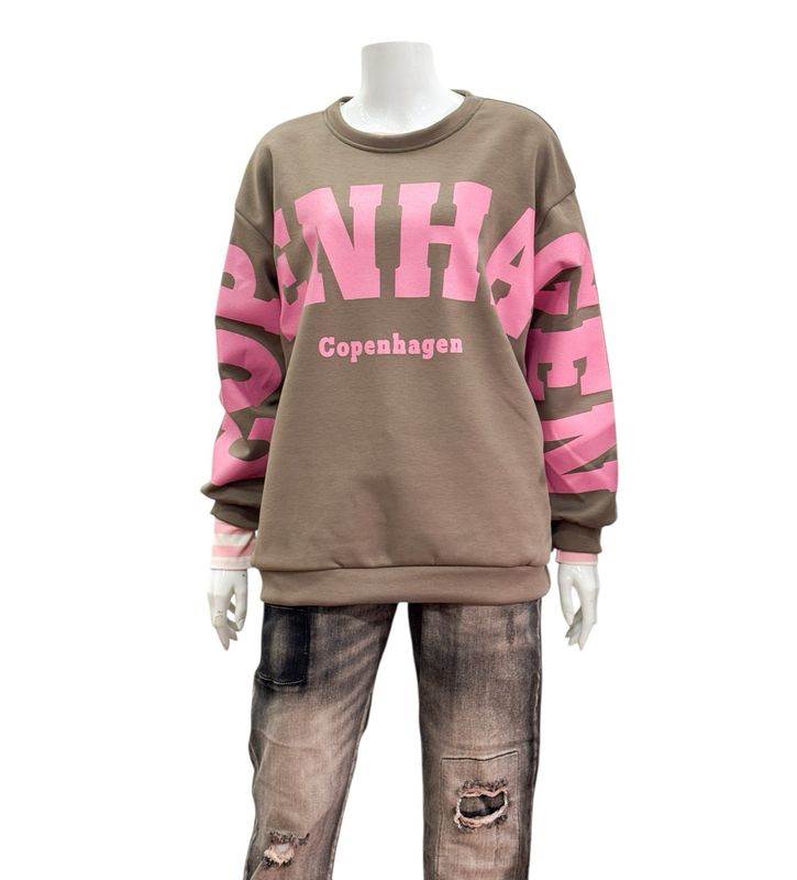 22659 fango pink/ SWEATER Copenhagen MARTA DU CHATEAU