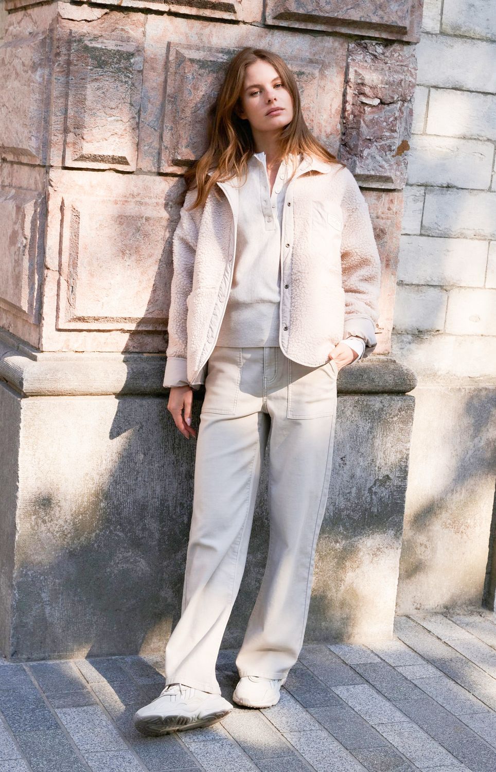 01-301236 oxford tan Cargohose mit geradem Bein YAYA