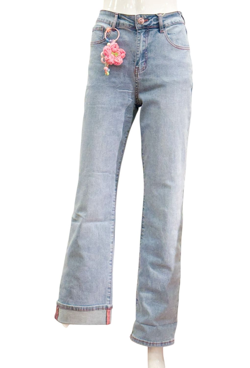 B6157 light blue Straight Jeans BODY TOUCH