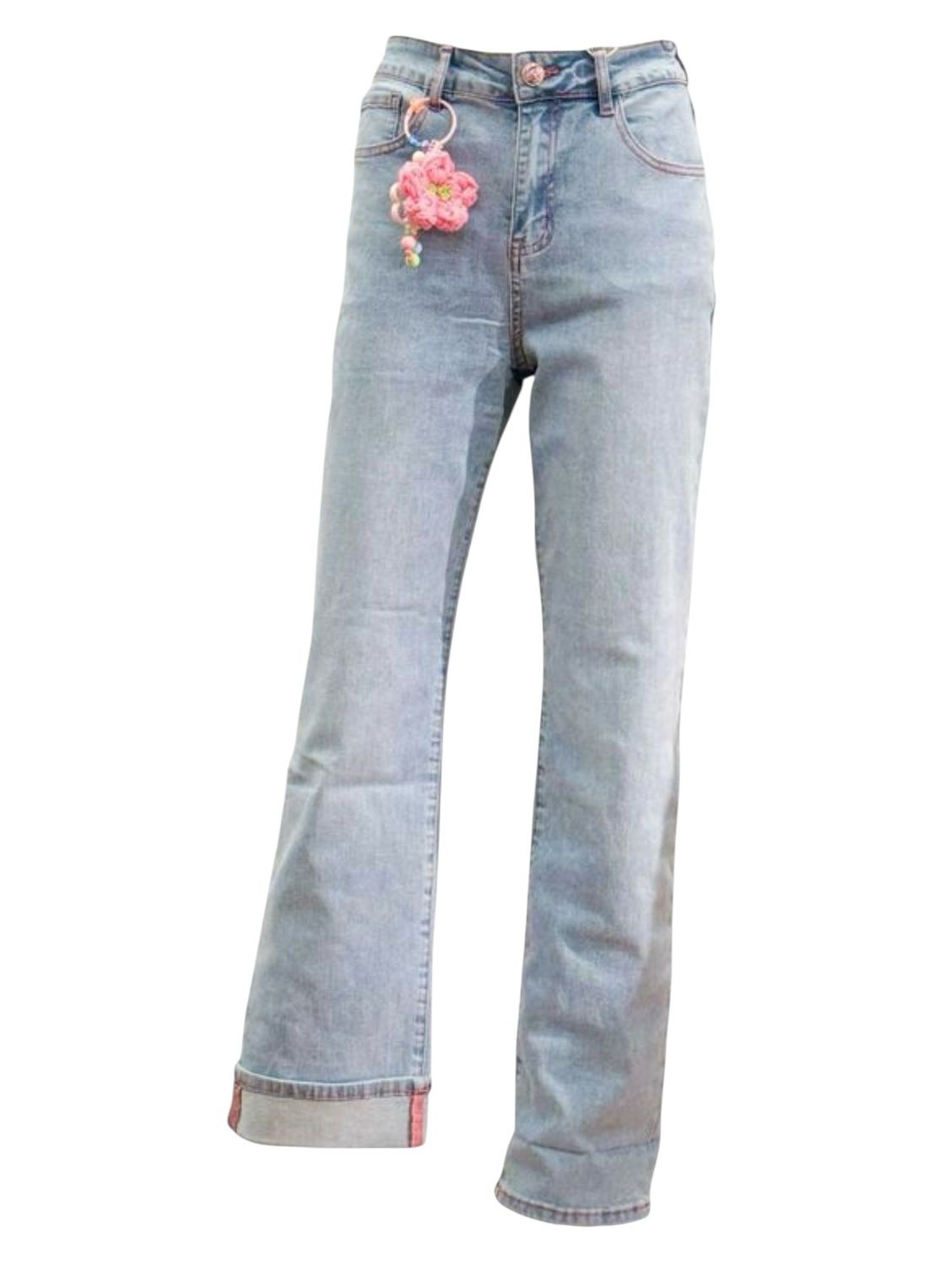 B6157 light blue Straight Jeans BODY TOUCH