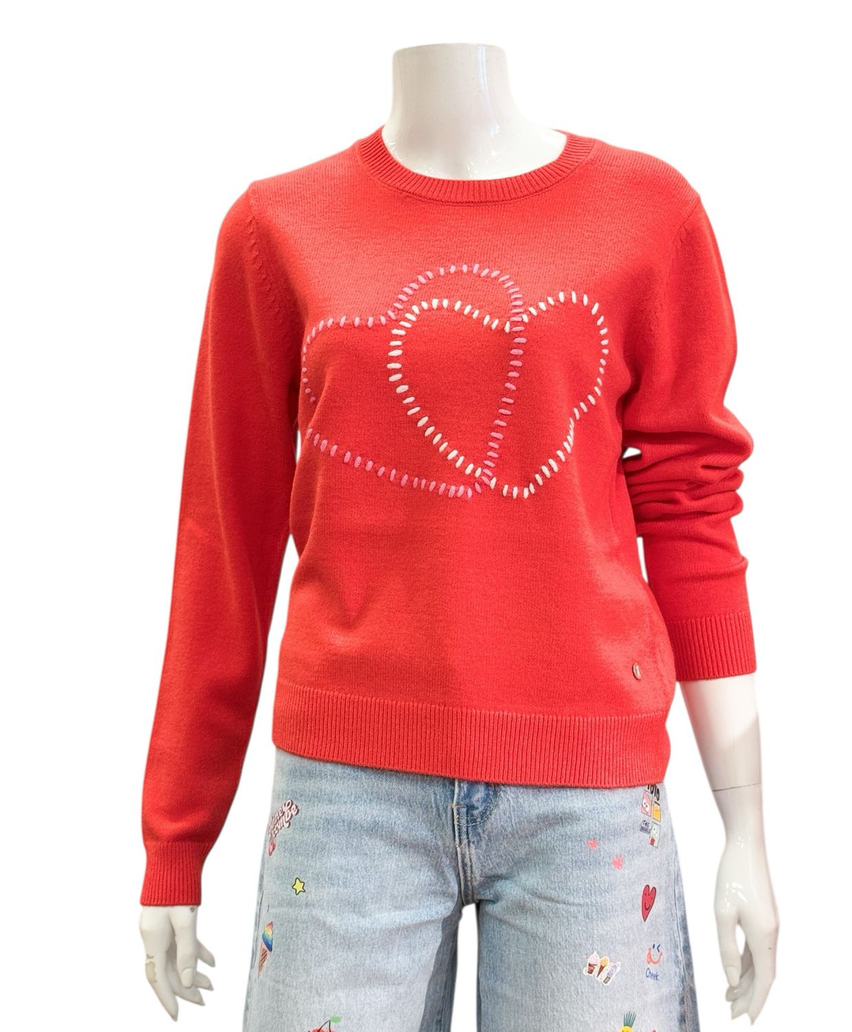 261334-301 hello red Pullover mit Frontstickerei FRIEDA&FREDDIES