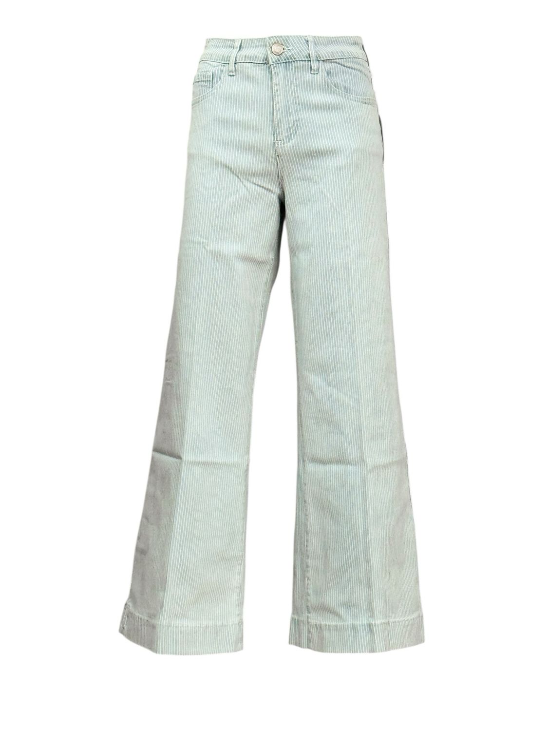 B6093 bleu Stripe Jeans mit weitem Bein BODY TOUCH