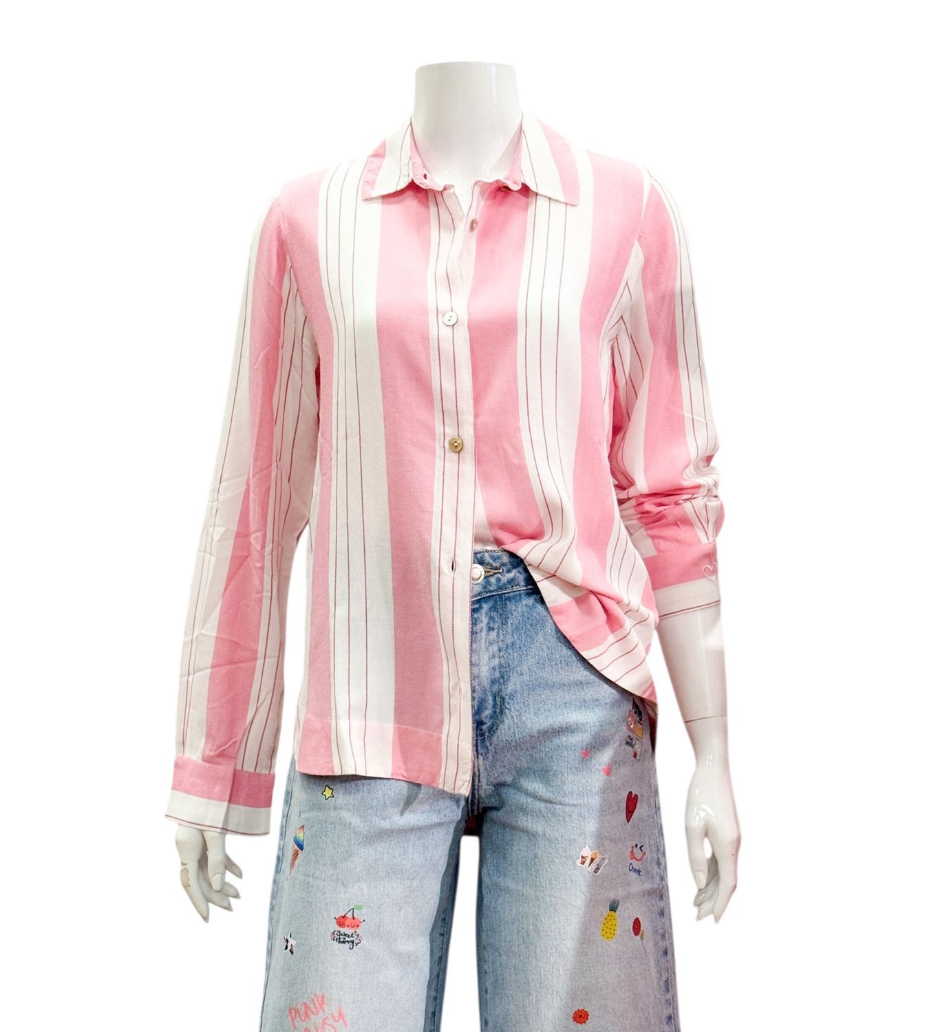 261103-252 Streifenbluse pink weiß FRIEDA&FREDDIES