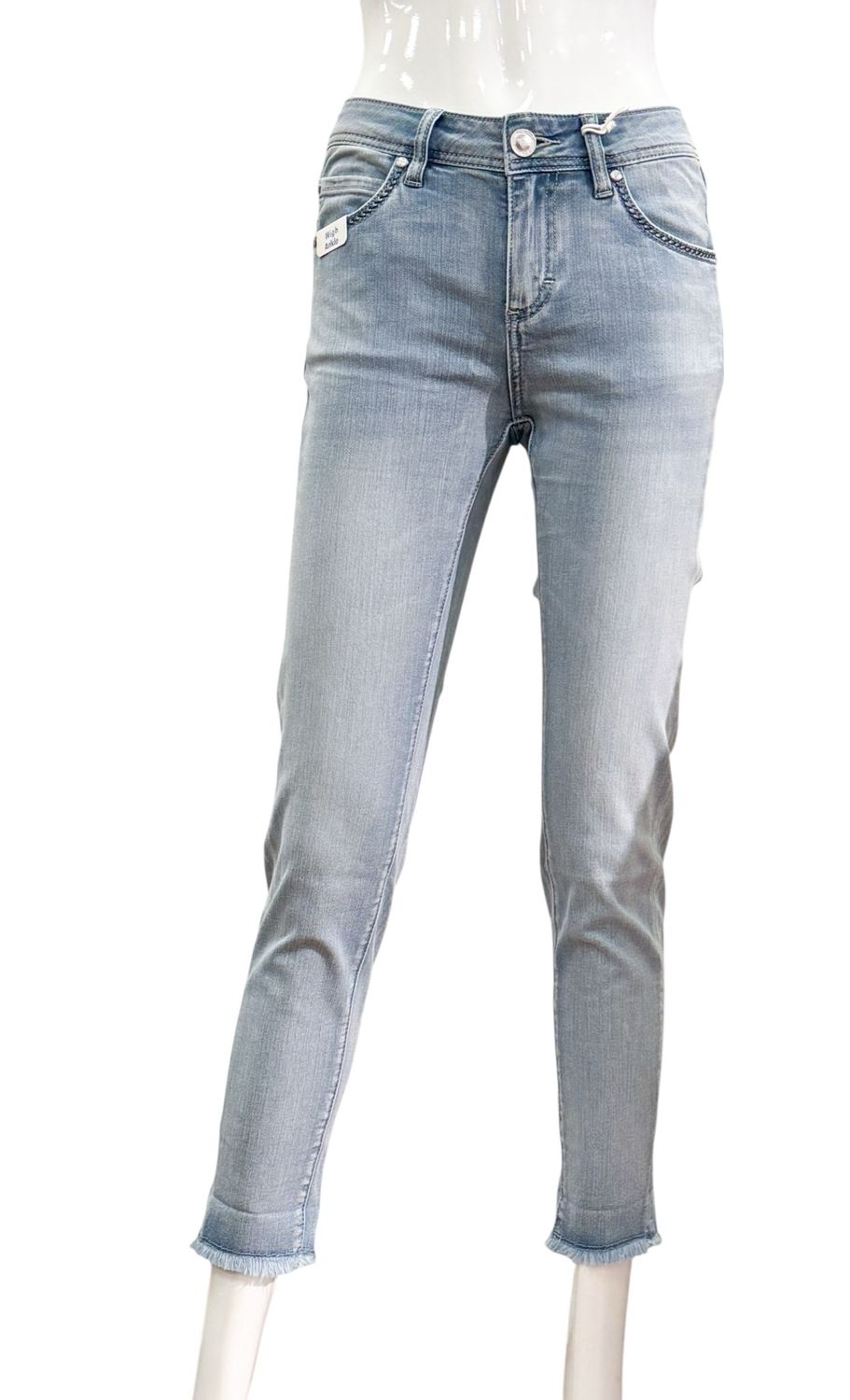 57AVA 30980 light blue Ankle Jeans mit oder ohne Umschlag BLUE MONKEY