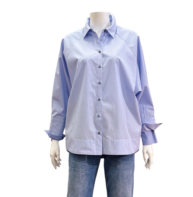 51402 bleu gestreift Oversize Bluse THE SHIRT PROJECT