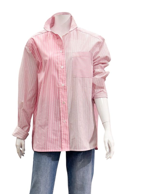 51328 pink Stripe Hemdbluse THE SHIRT PROJECT