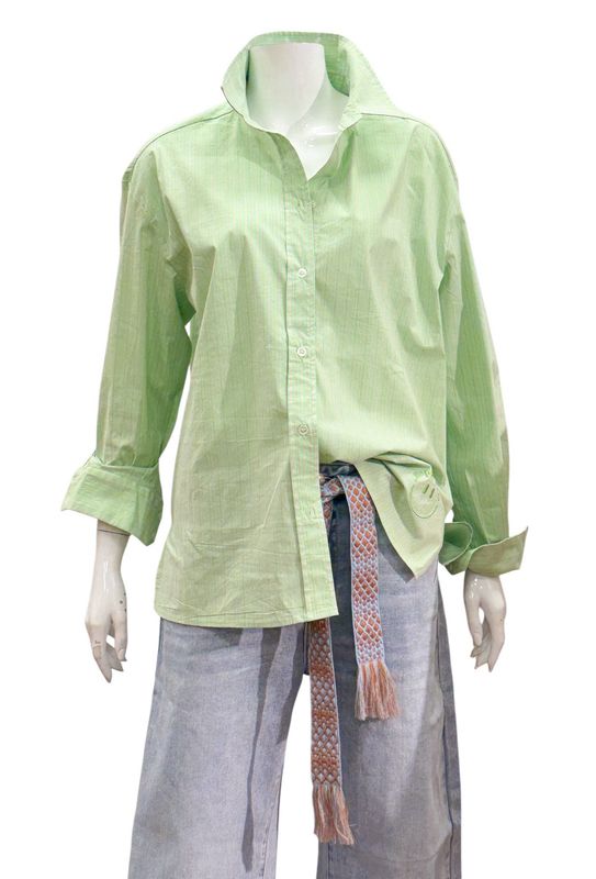 51403 green rose' Hemdbluse Stripe THE SHIRT PROJECT