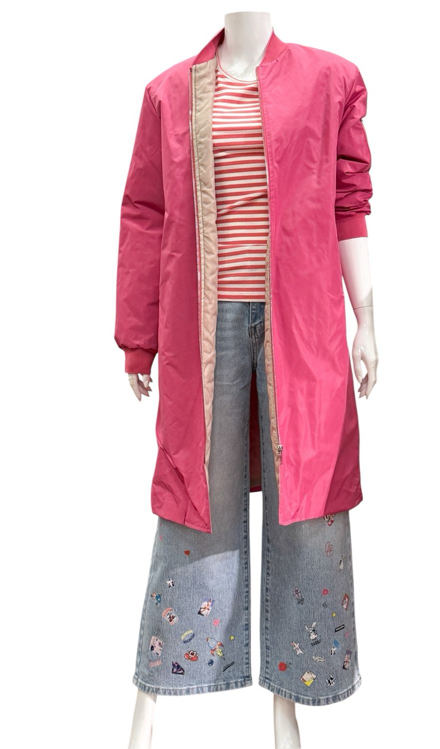 1003 pink Longblouson mit leichtem Steppfutter BODY TOUCH