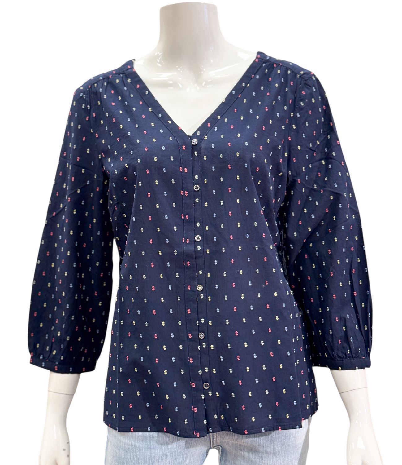 445252 RUBY 3/4 Armbluse navy mlt WHITE STUFF