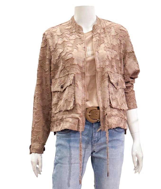 PRIORI modische Ausbrennerjacke rosy brown RINO&PELLE