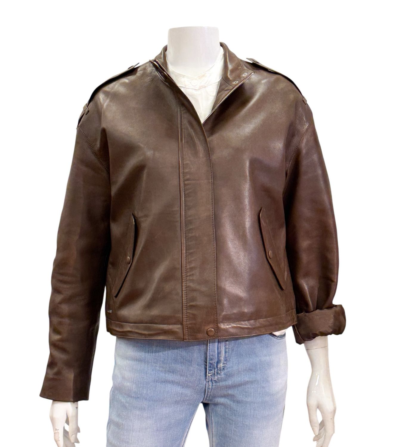 SENO Lammlederjacke walnußbraun RINO&PELLE