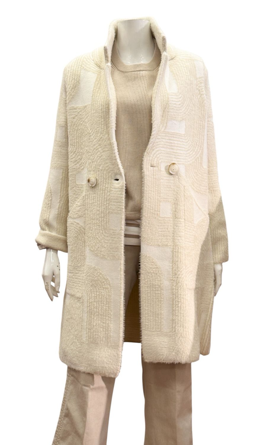 MADINA birch lab.gewirkter Mantel RINO&PELLE