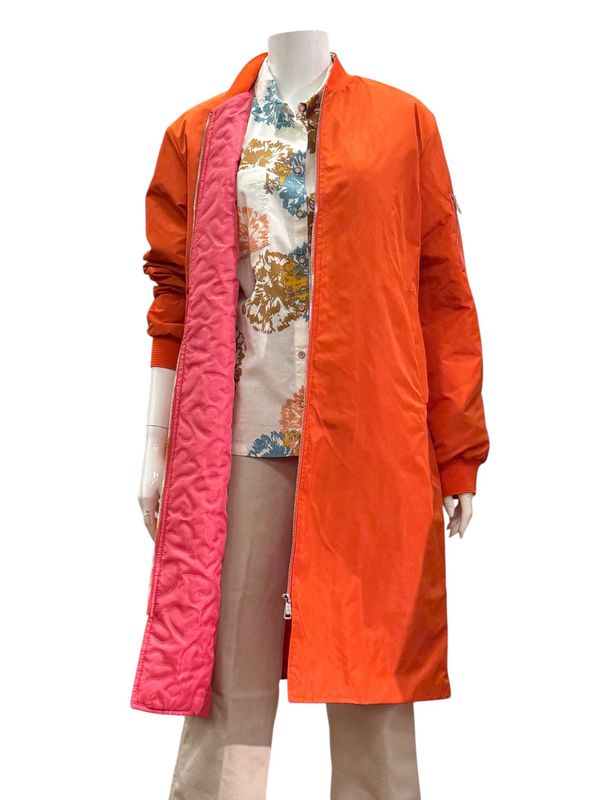 1003 orange Longblouson mit leichtem Steppfutter BODY TOUCH 1003 orange Longblouson mit leichtem Steppfutter BODY TOUCH