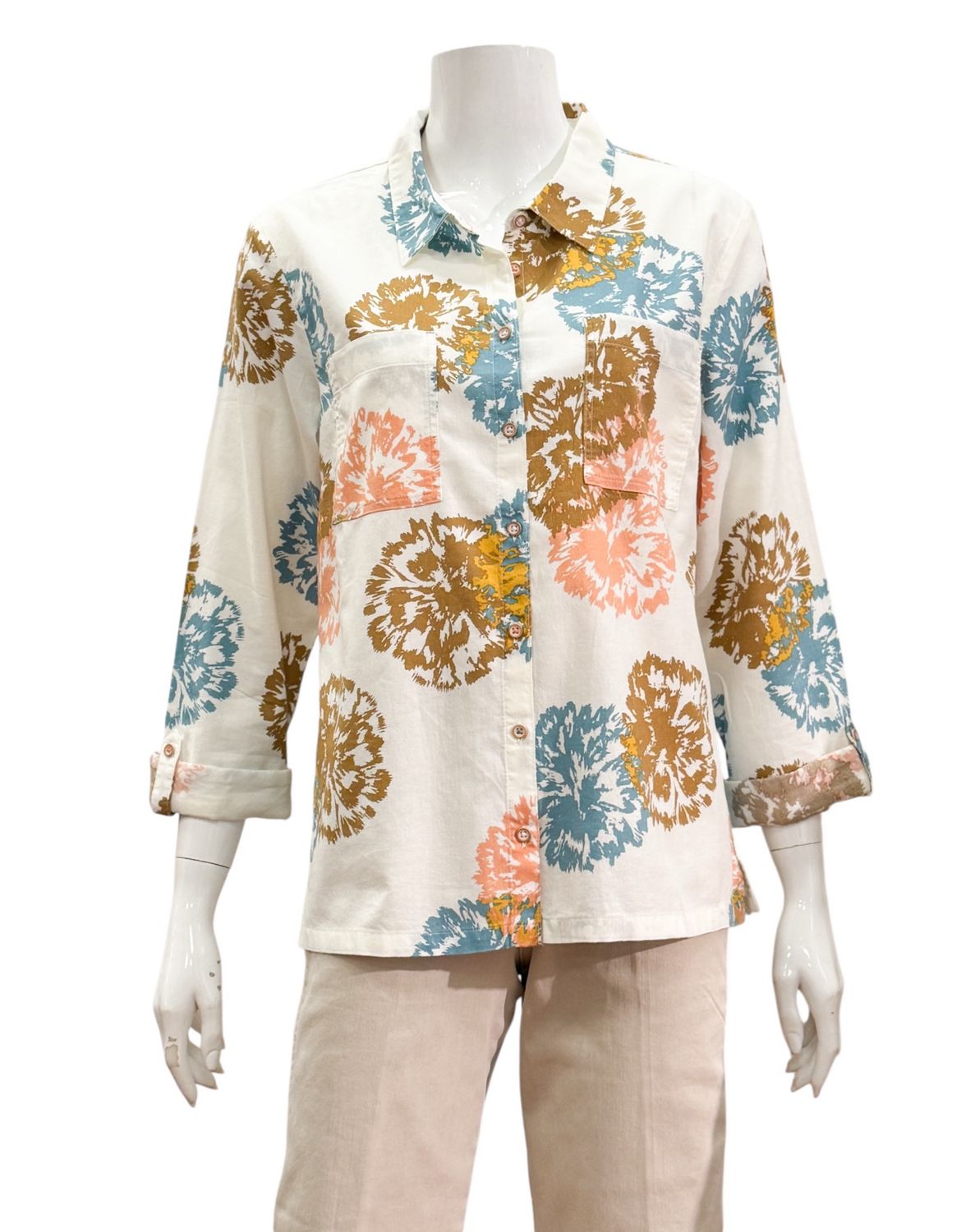 445511 Sophie 100% BW Bluse ivory pr WHITE STUFF