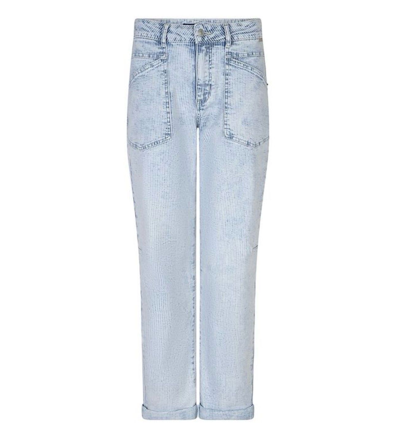 SRB4785 Jules Denim Stripes RED BUTTON