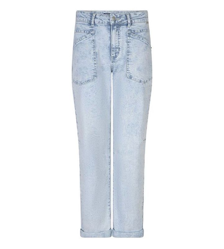 SRB4785 Jules Denim Stripes RED BUTTON