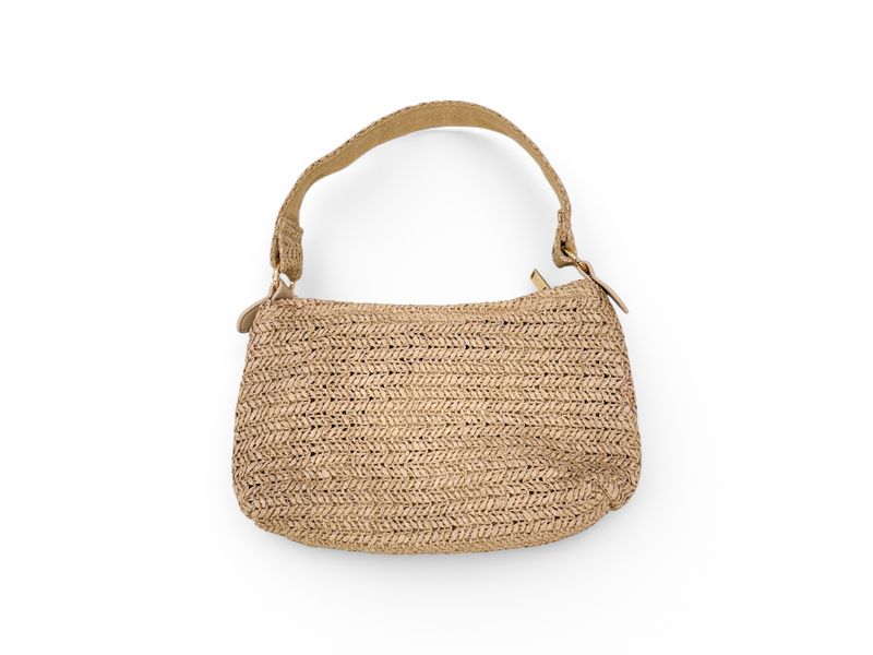 DORRIS rosy brown Paper- Basttasche mit kurzem Henkel DORRIS rosy brown Paper- Basttasche mit kurzem Henkel