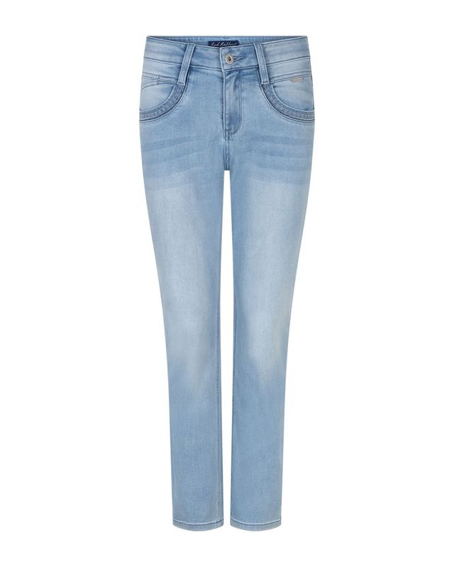 SRB4884 Sissy embroid bleach Slim Jeans RED BUTTON SRB4884 Sissy embroid bleach Slim Jeans RED BUTTON