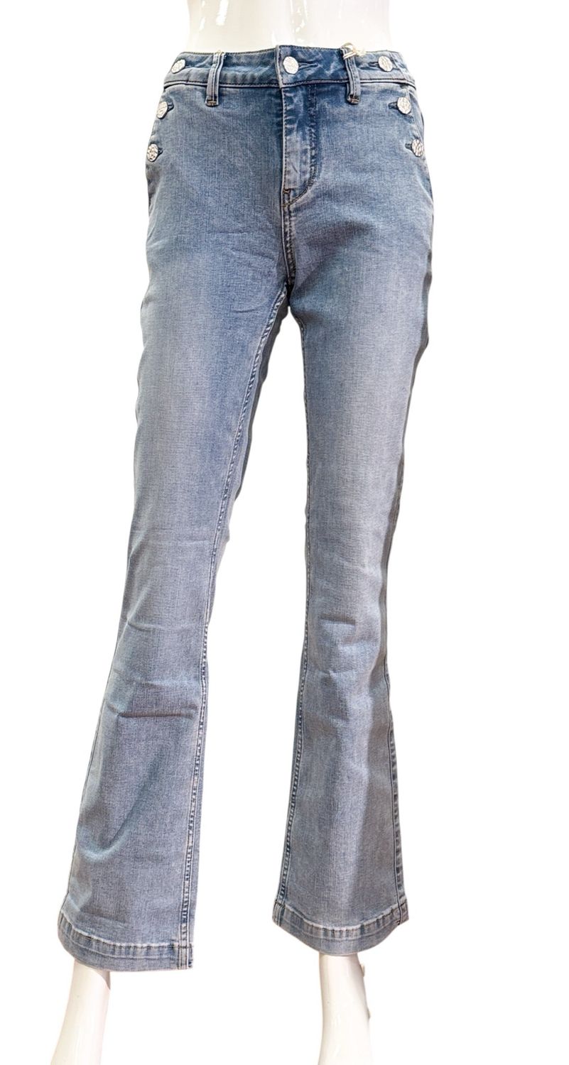 SRB4832 Bibette & Buttons denim 33 er Länge RED BUTTON SRB4832 Bibette & Buttons denim 33 er Länge RED BUTTON