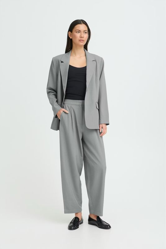 IHFAVA Barrel Hose grey melange ICHI IHFAVA Barrel Hose grey melange ICHI