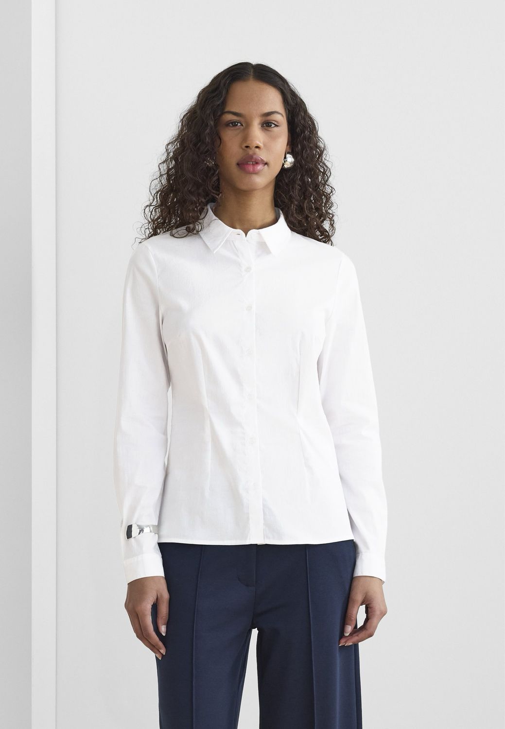 IHDIMA taillierte Hemdbluse weiß ICHI IHDIMA taillierte Hemdbluse weiß ICHI