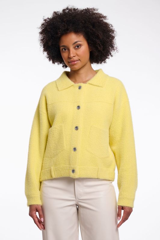 BUBBLY breezy lime flauschige Kurzjacke BUBBLY breezy lime flauschige Kurzjacke