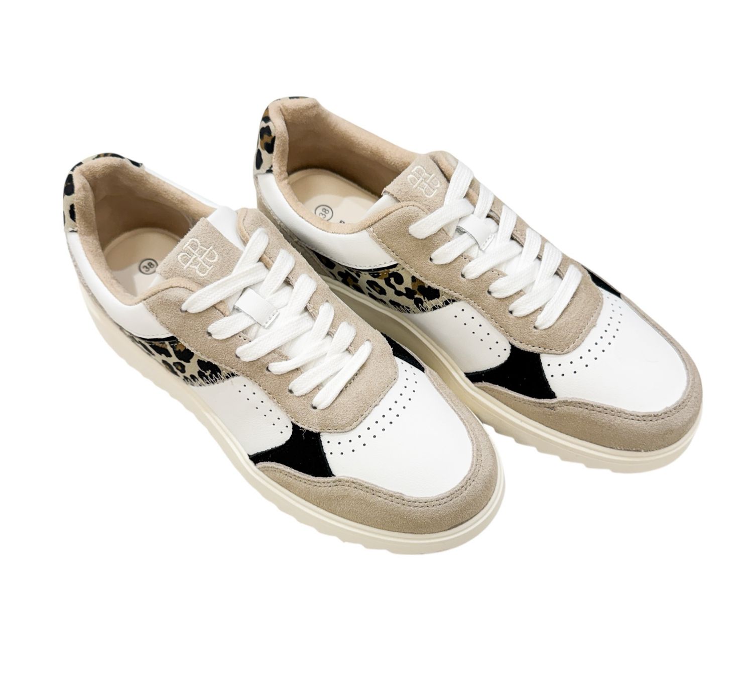 QWEN Sneaker white taupe leo RINO&PELLE QWEN Sneaker white taupe leo RINO&PELLE