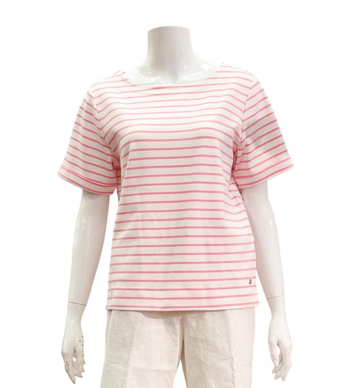 SRB4754 Terry Stripeshirt milk helles pink RED BUTTON SRB4754 Terry Stripeshirt milk helles pink RED BUTTON