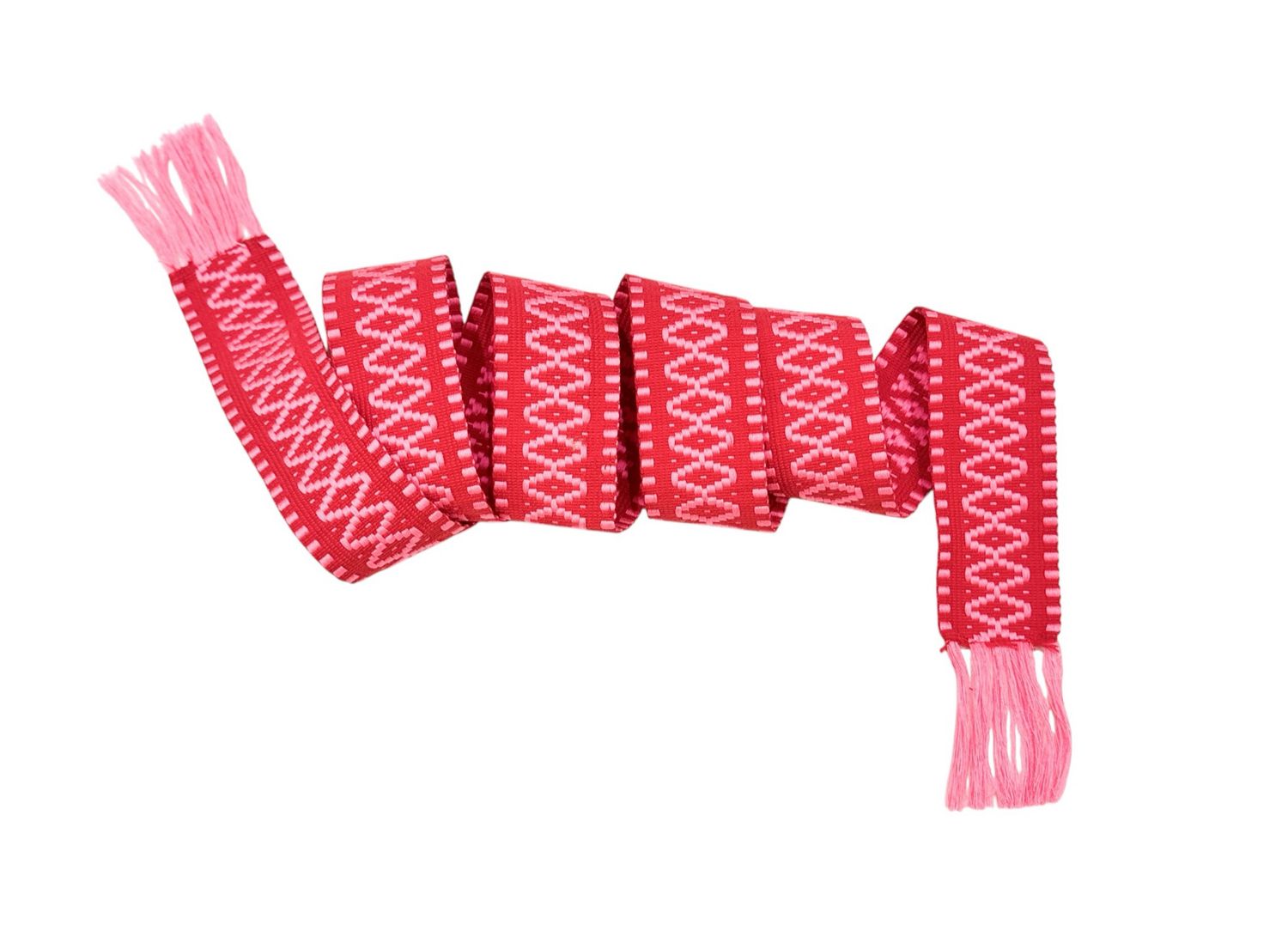 158 Gewebegürtel mit Fransen rose rot EMILY VAN DEN BERGH 158 Gewebegürtel mit Fransen rose rot EMILY VAN DEN BERGH