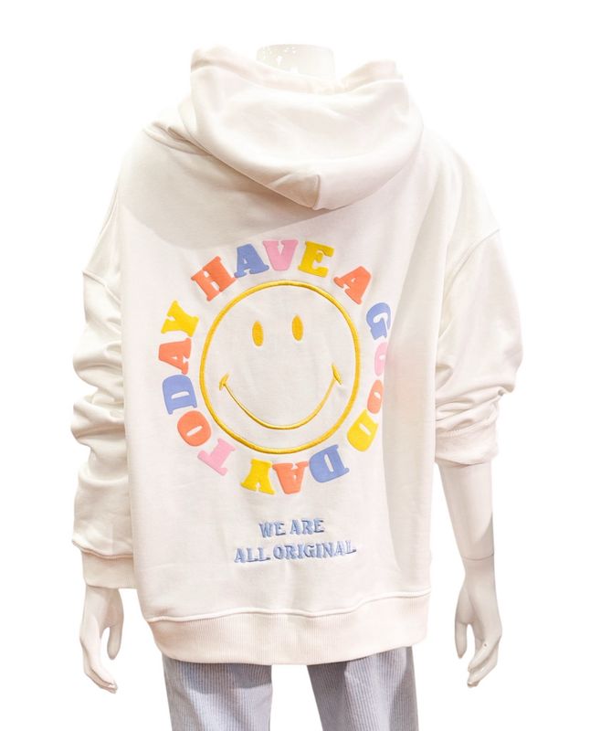 51440-10867 offwhite SMILEY Hoodie THE SHIRT PROJECT