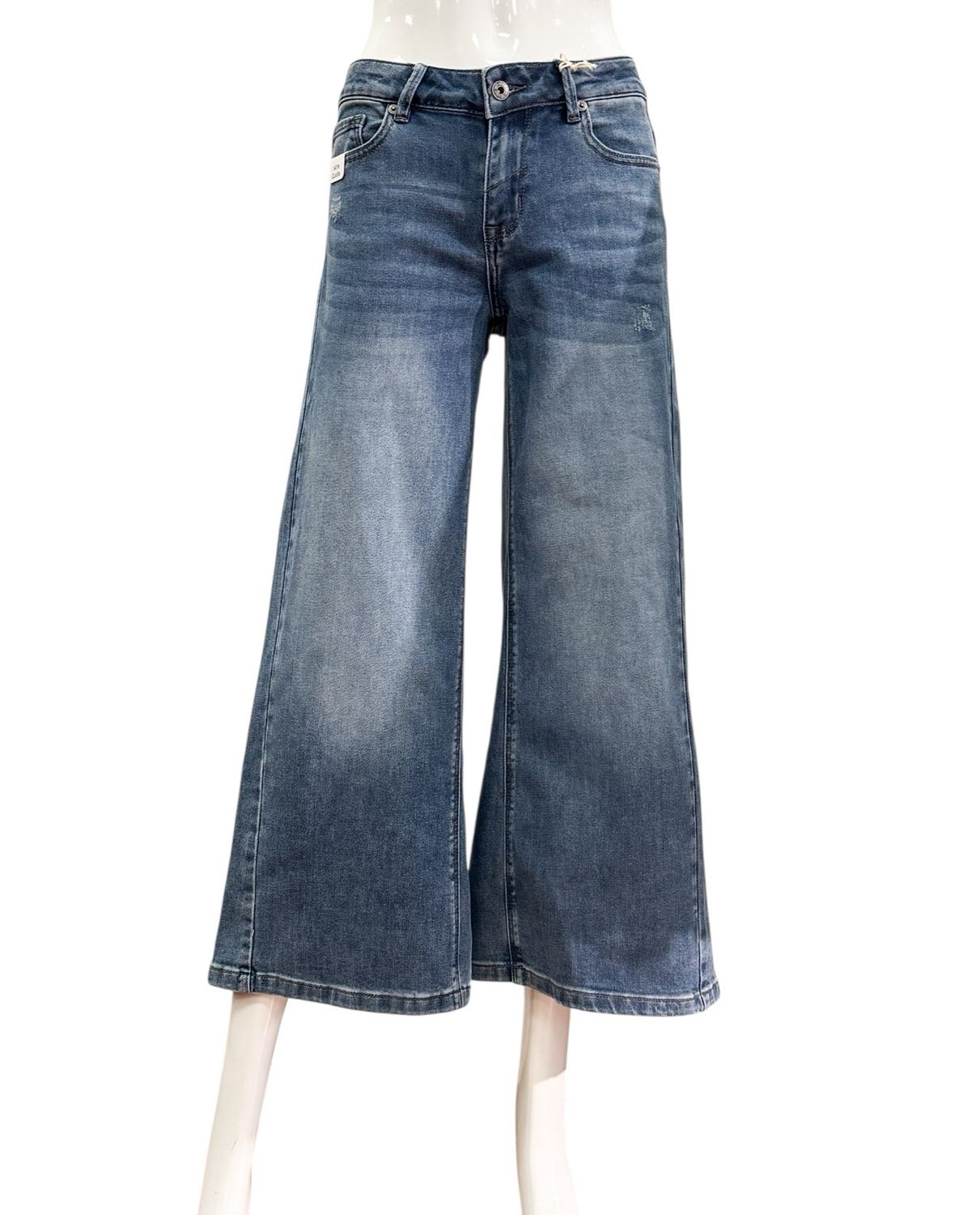 57LIORA 11620 wide Leg Culotte blue denim BLUE MONKEY