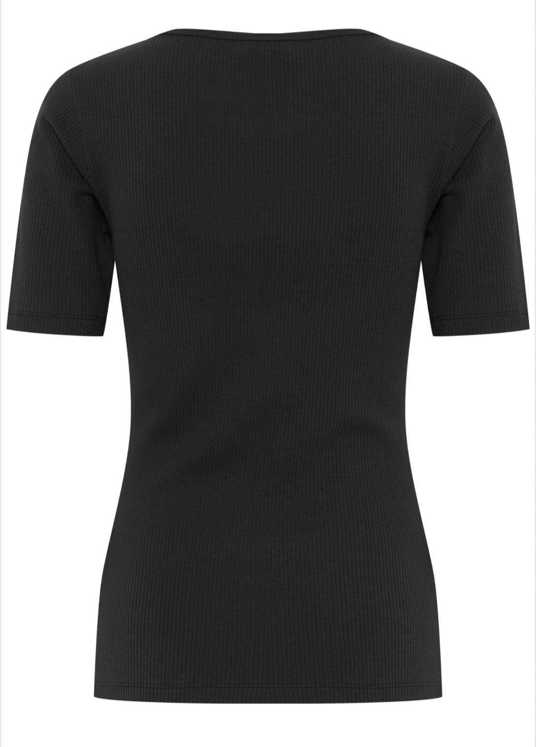 IHPALMER RIB T-shirt black ICHI NEU