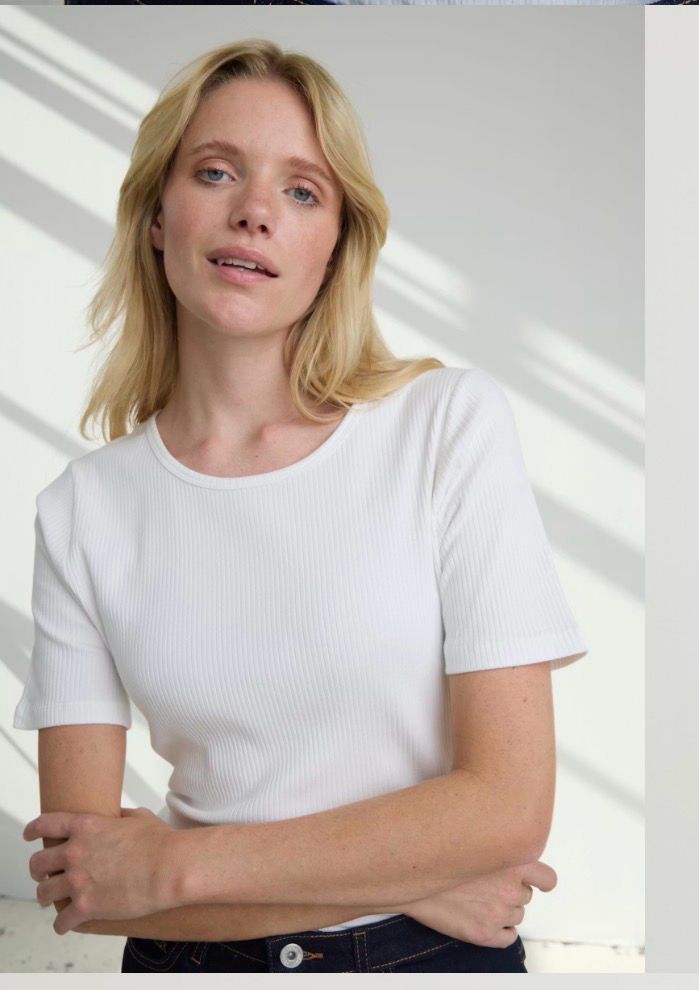 IHPALMER RIB T-shirt offwhite ICHI  NEU