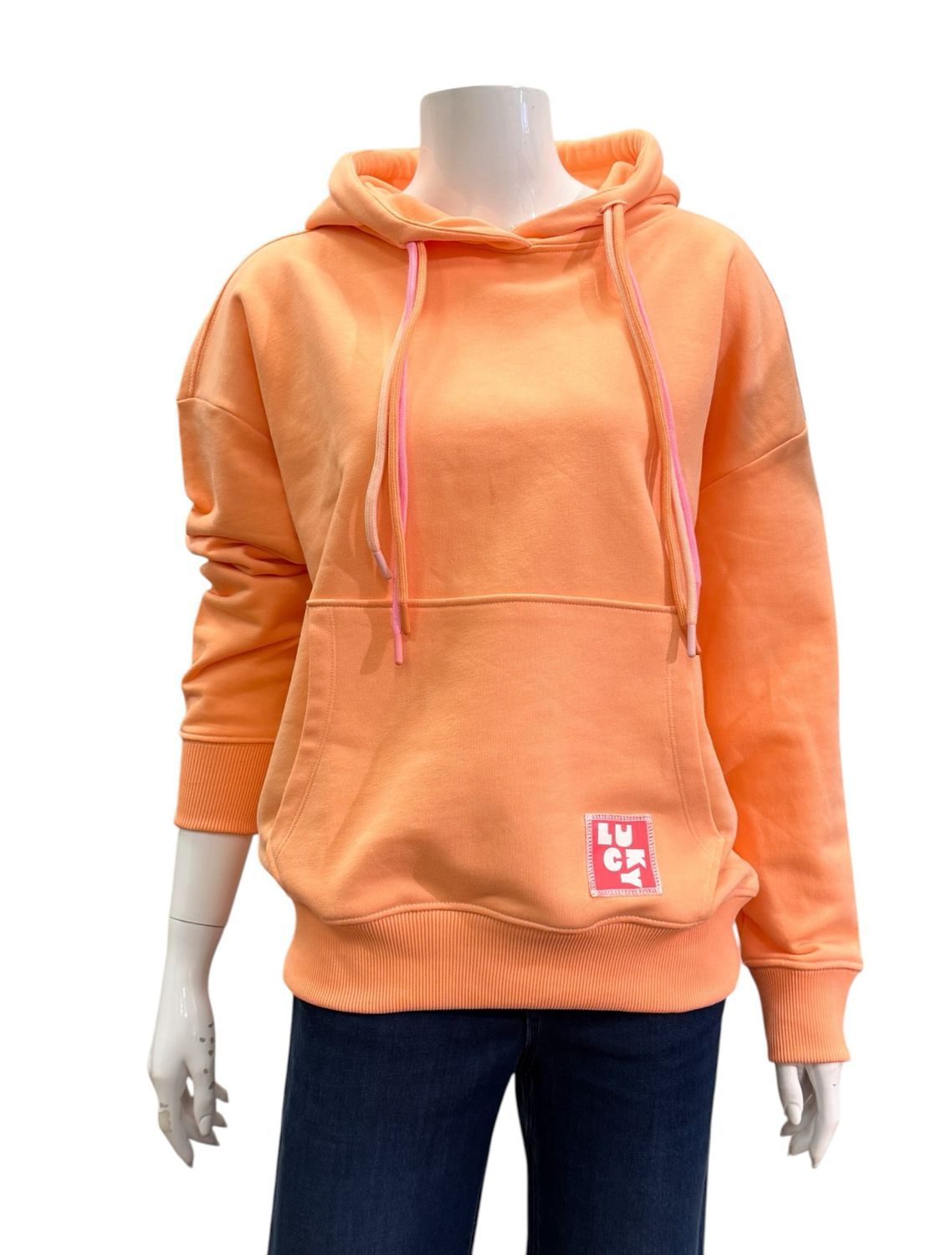 51461-10866 Smiley Hoodie papaya THE SHIRT PROJECT NEU