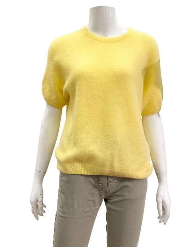 707 Kurzarmpullover gelb BODY TOUCH NEU