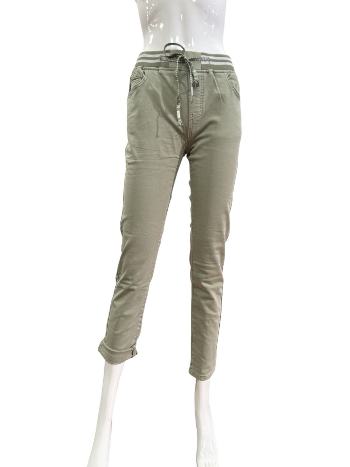 B32305 Pocket Jeans mit Dehnbund khaki BODY TOUCH NEU
