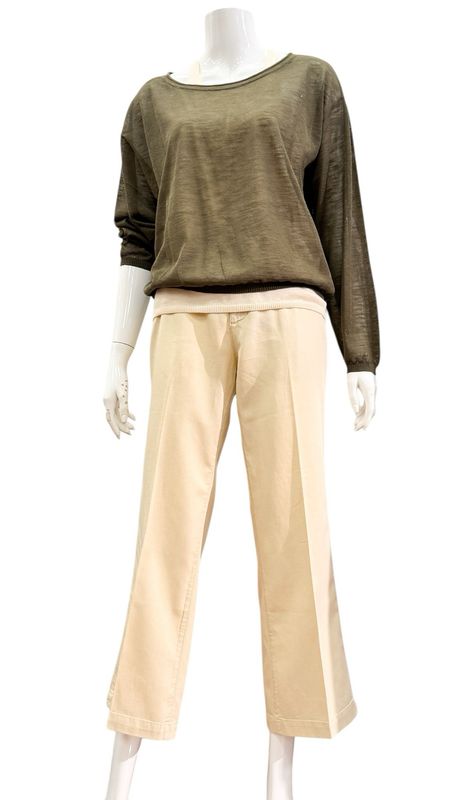 SRB4916A Conny BW/ Linen oatmeal RED BUTTON- NEW SRB4916A Conny BW/ Linen oatmeal RED BUTTON- NEW