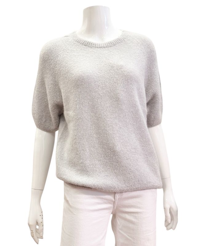 707 Kurzarmpullover light grey  BODY TOUCH NEU