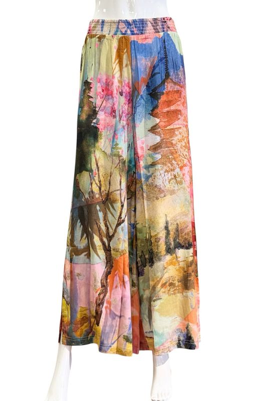 76073 Scenic bunt Marlenehose mit Dehnbund ORIENTIQUE NEU