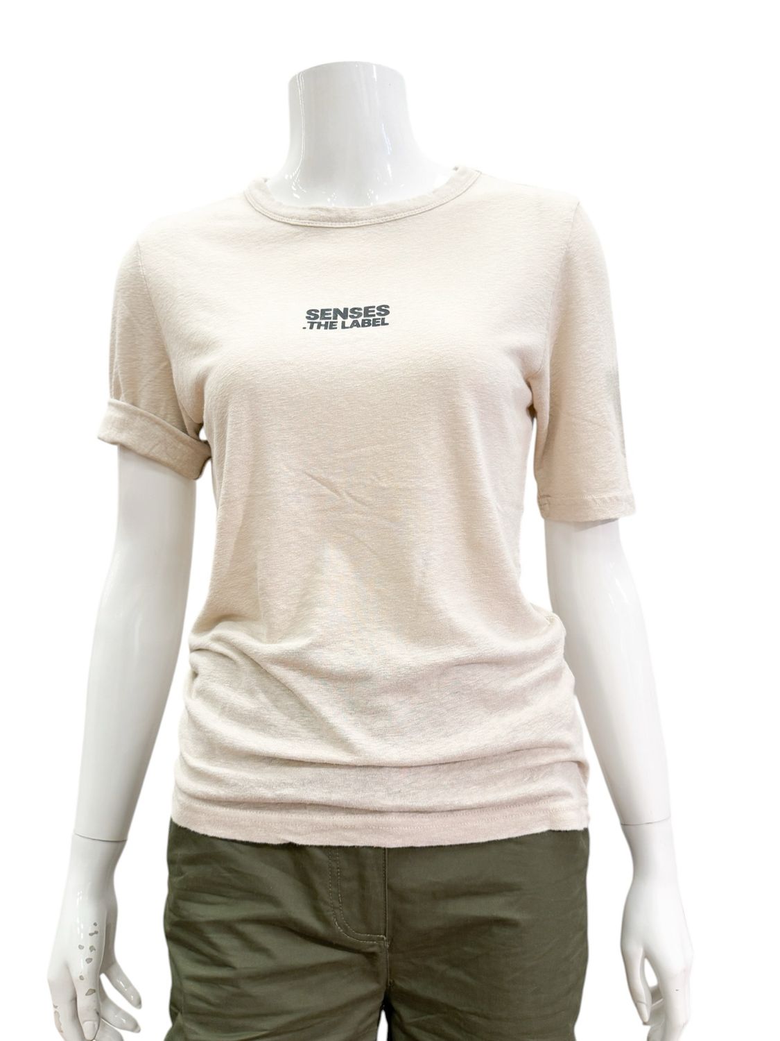 SE2505-3252 Shirt mit Frontdruck beige SENSES THE LABEL NEU SE2505-3252 Shirt mit Frontdruck beige SENSES THE LABEL NEU