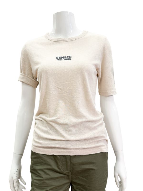 SE2505-3252 Shirt mit Frontdruck beige SENSES THE LABEL NEU