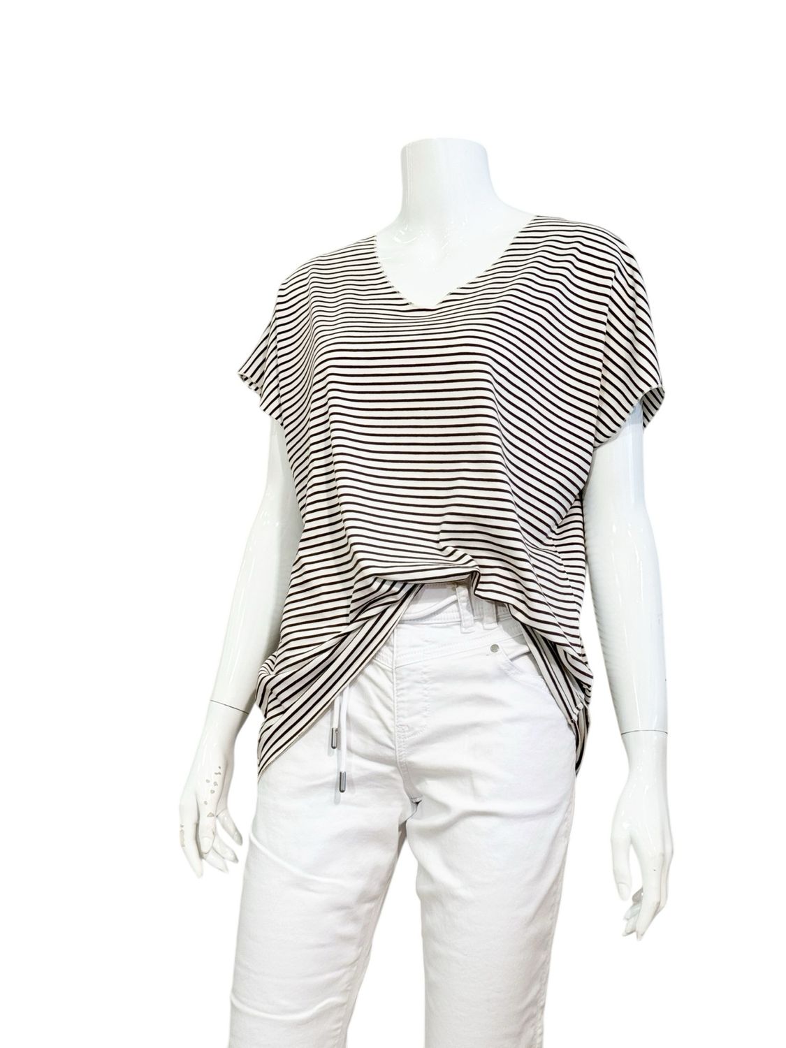 51543 Oversize Shirt ecru espresso THE SHIRT PROJECT NEU