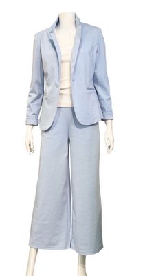 IHKATE Jersey Wide Leg Culotte bleu ICHI NEU