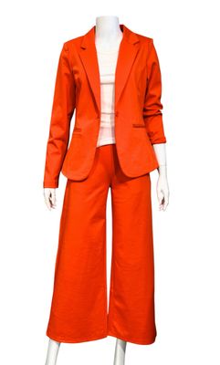 IHKATE Jersey Wide Leg Culotte orange ICHI NEU
