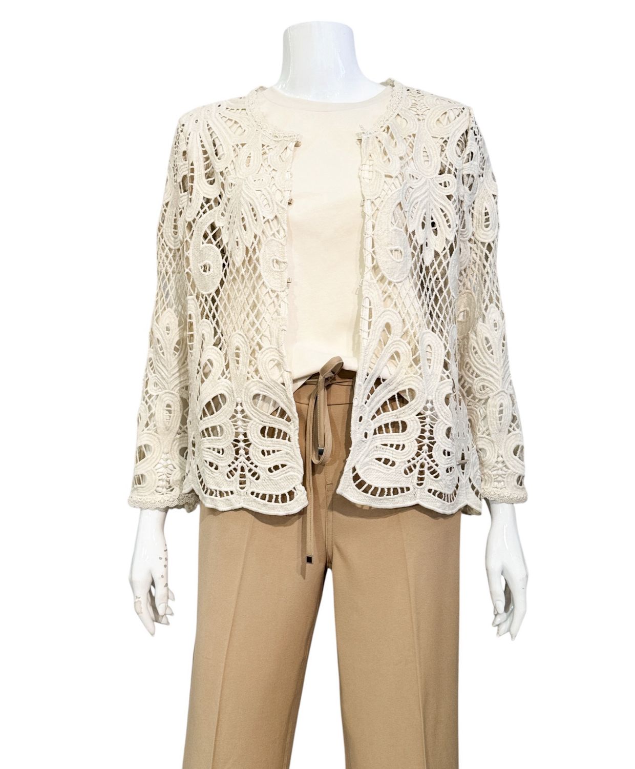 MEGHAN leichte Jacke aus Häkelspitzengewebe birch RINO&PELLE NEU