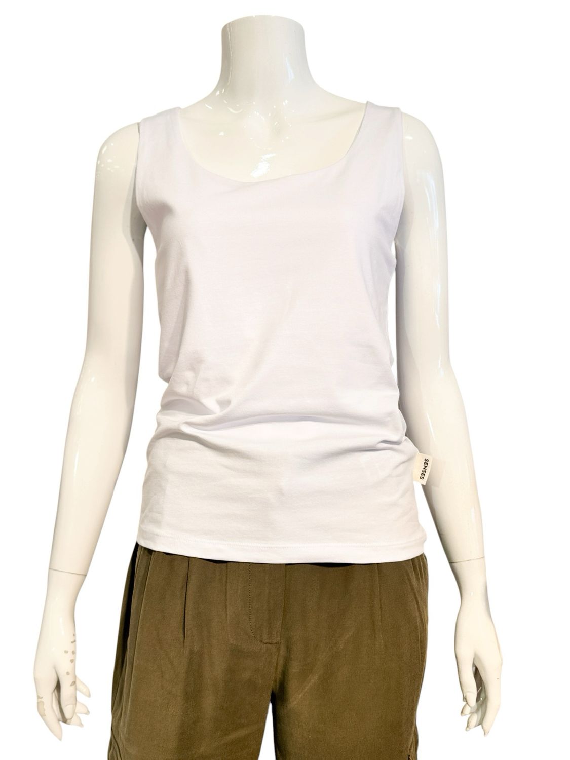 SE2605-3467 gedoppeltes Top weiß SENSES THE LABEL NEU